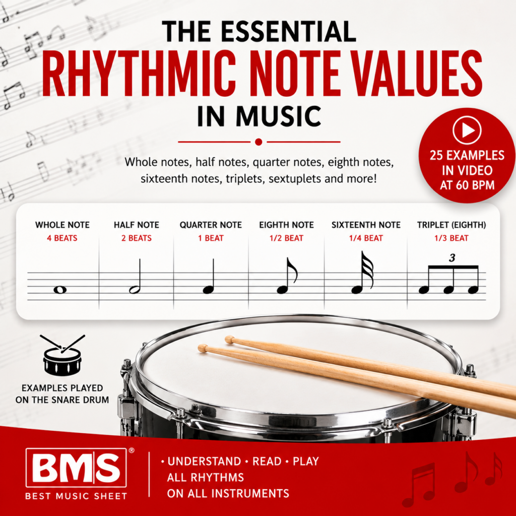 Rhythmic Note Values in Music: A Complete Guide