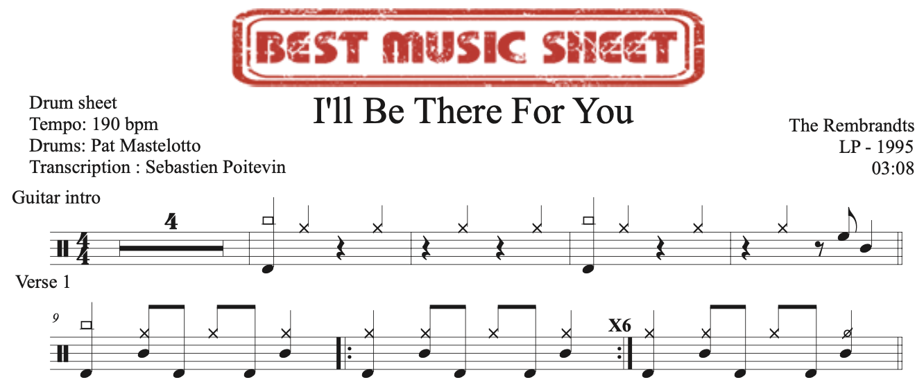 SAMPLE-drum-sheet-the-rembrandts-i-ll-be-there-for-you