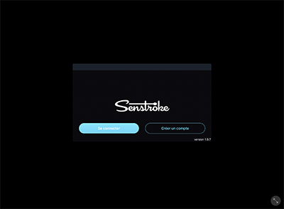 Senstroke app home page
