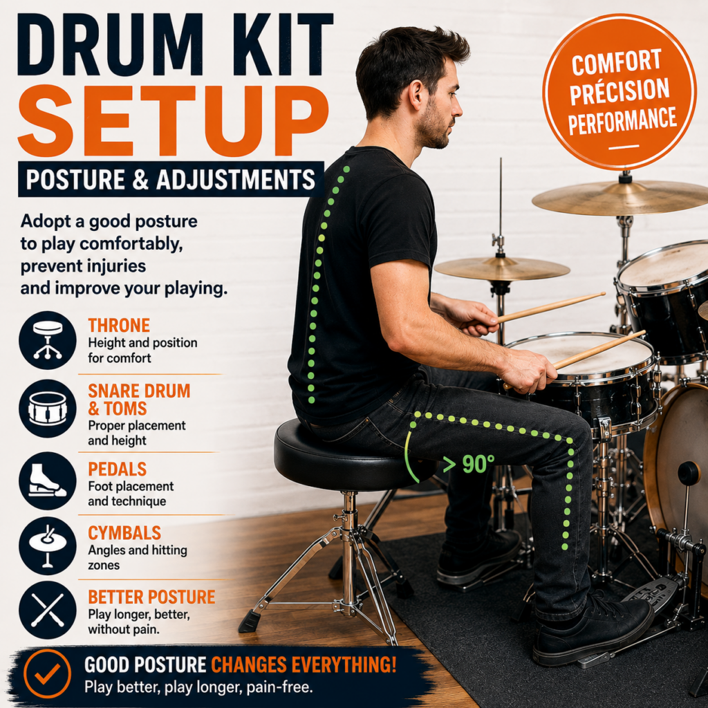 How to Set Up Your Drum Kit for Better Posture and Comfort