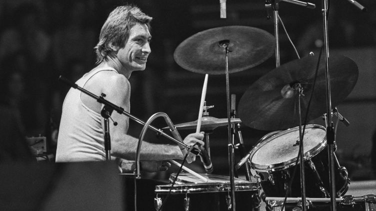 Charlie Watts on drums