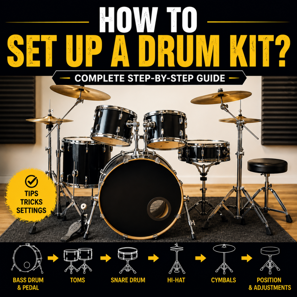 How to Set Up an Acoustic Drum Kit: Complete Step-by-Step Guide