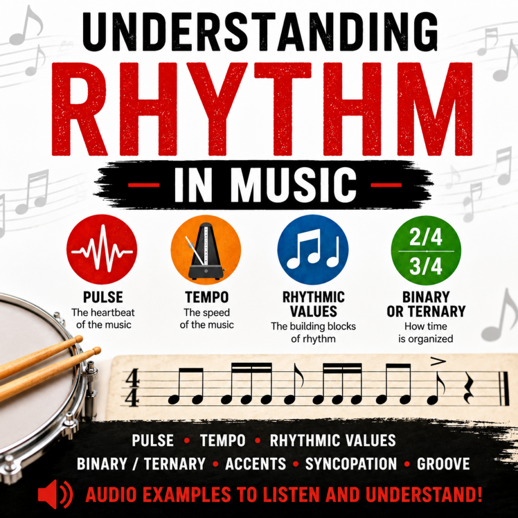 Understanding Rhythm in Music: Pulse, Tempo, Binary and Ternary Rhythm