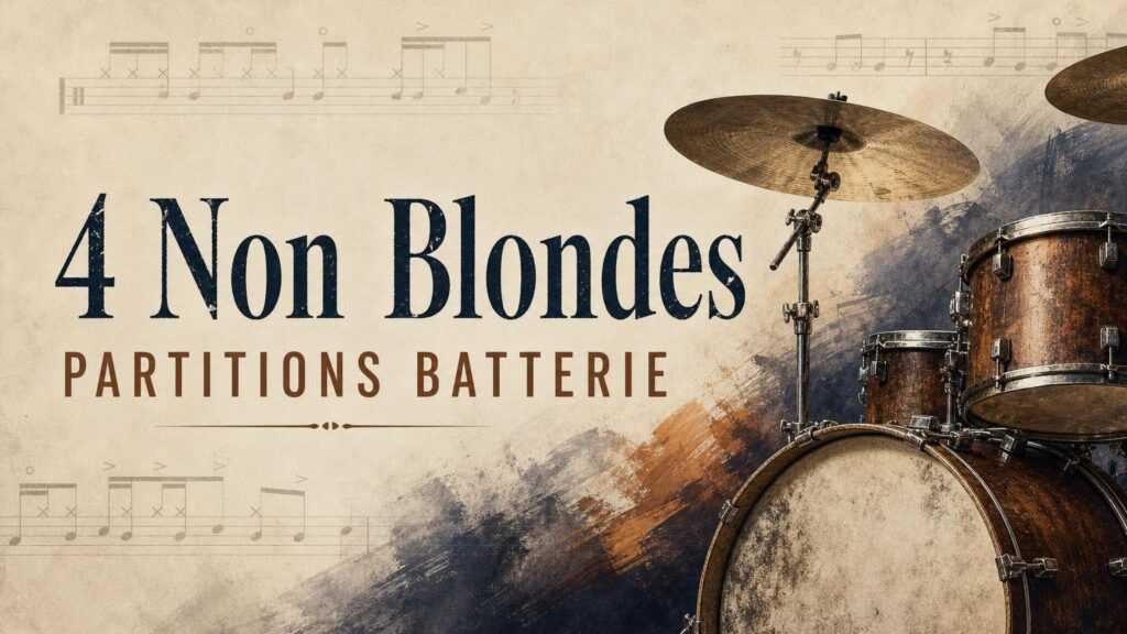 Batterie acoustique — partitions batterie 4 Non Blondes