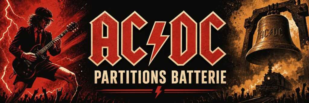 Illustration musicale — partitions batterie AC DC