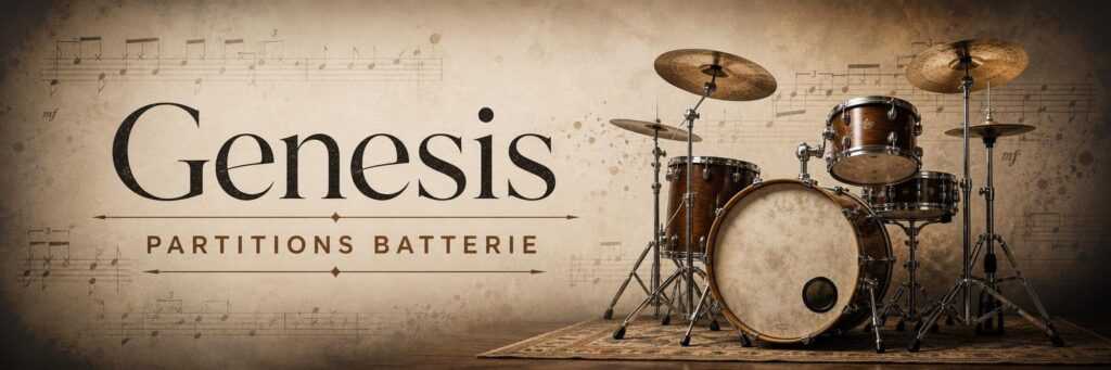 Batterie acoustique — partitions batterie Genesis