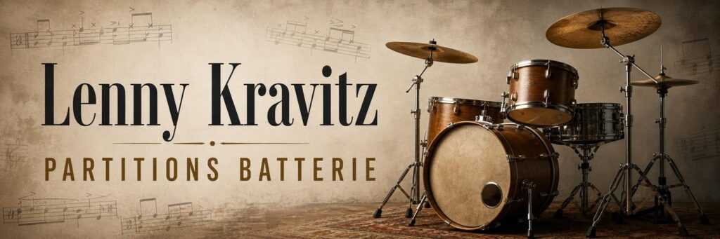 Batterie acoustique — partitions batterie Lenny Kravitz