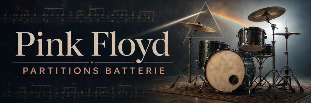 Batterie acoustique — partitions batterie Pink Floyd