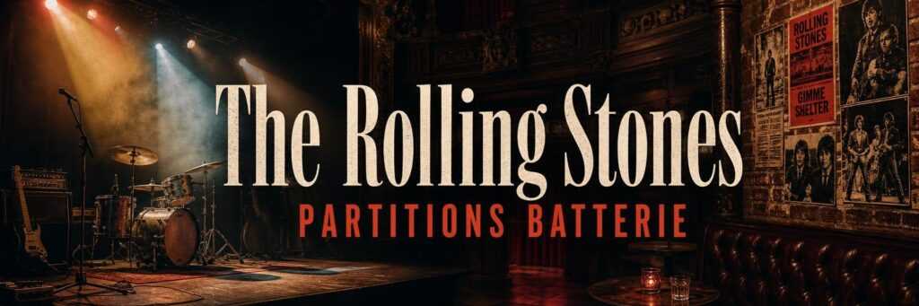 Illustration musicale — partitions batterie The Rolling Stones